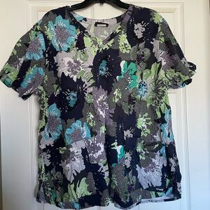 Greys Anatomy 2X Scrub Top NEW